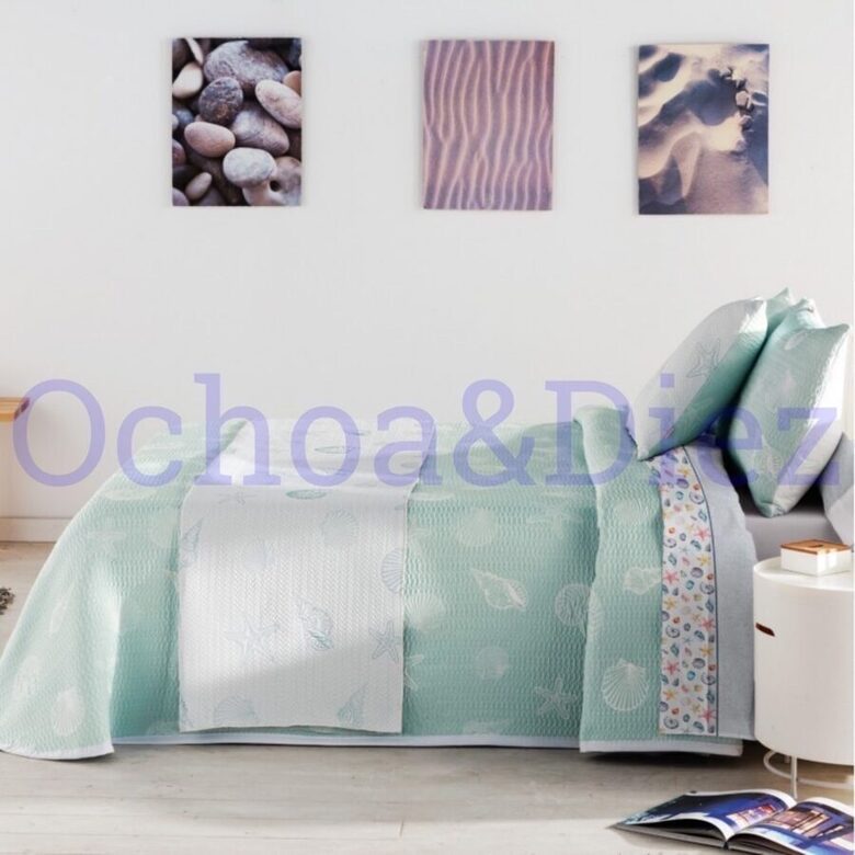 Colcha animales marinos
