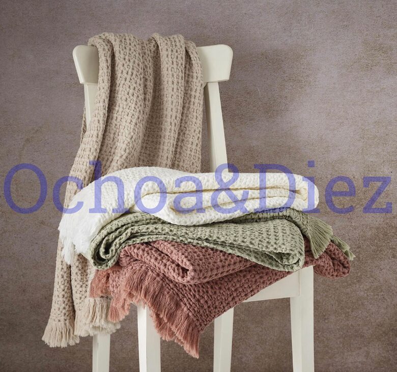 Natural throw blanket 