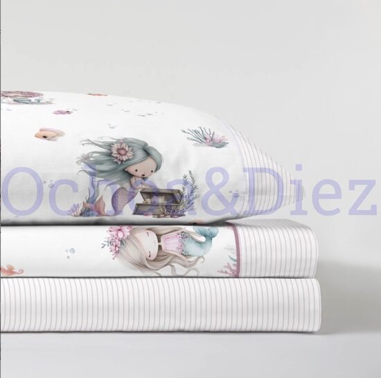 Little mermaids sheets