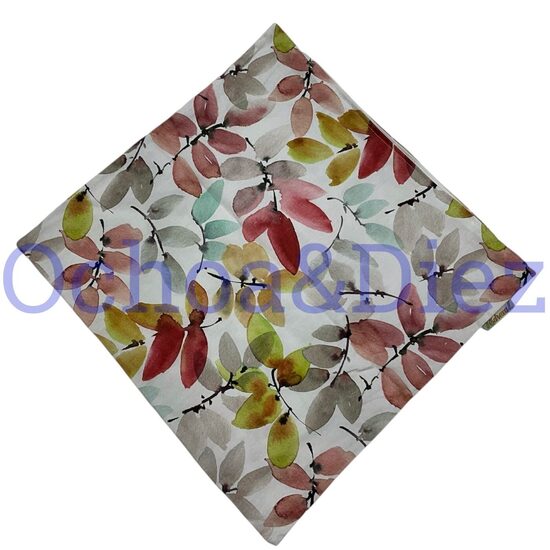 Cojín hojas multicolor