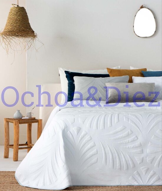 Colcha palmas reversibles