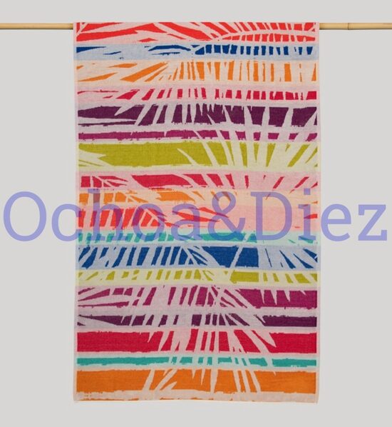 Toalla de playa tropical