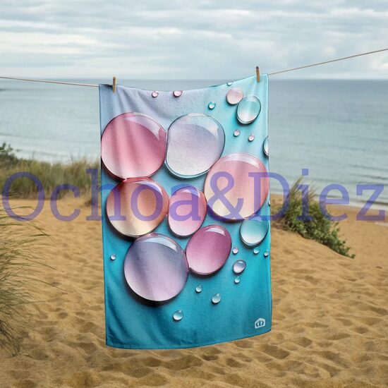 Toalla de playa burbujas