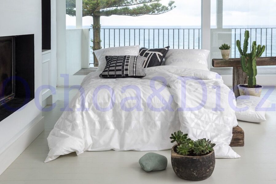 White duvet cover