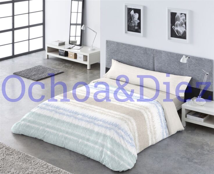 Tricolor duvet cover