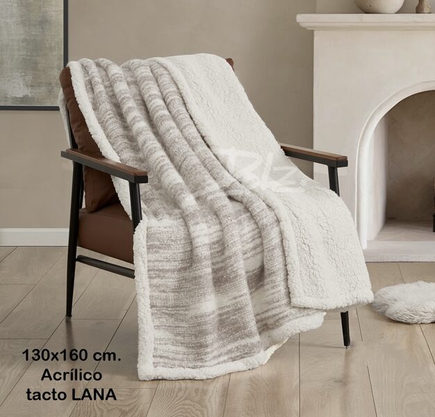 Classical stripe throw blanket