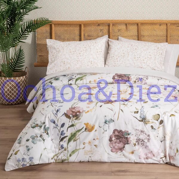 Western flowers duvet cover