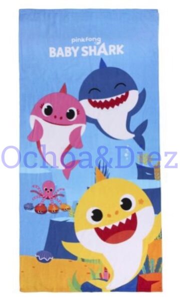 Toalla de playa Baby Shark
