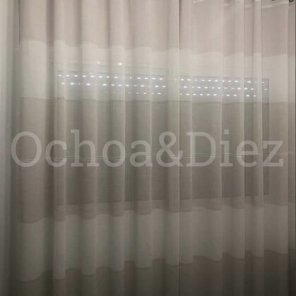 Custom made curtain; perfect wave finished.