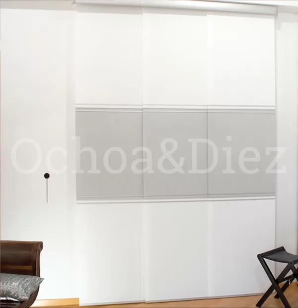 Cortinas; panel japonés confeccionado con varillas decorativas & cambio de color.