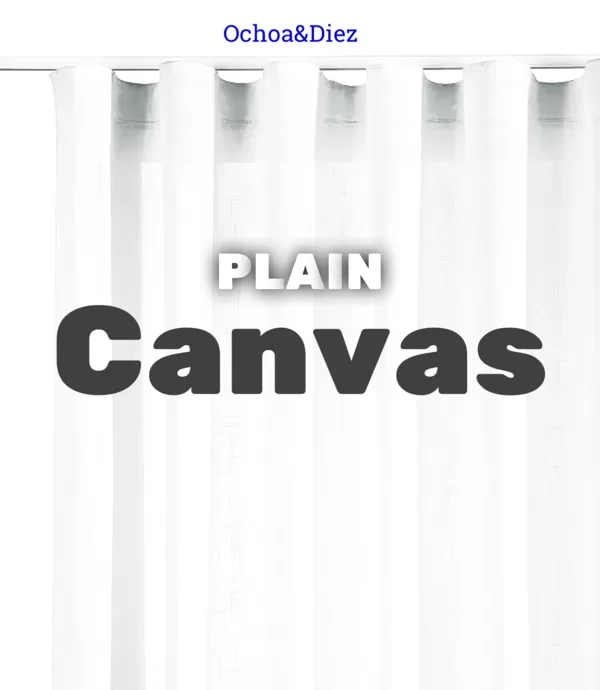 Plain canvas.