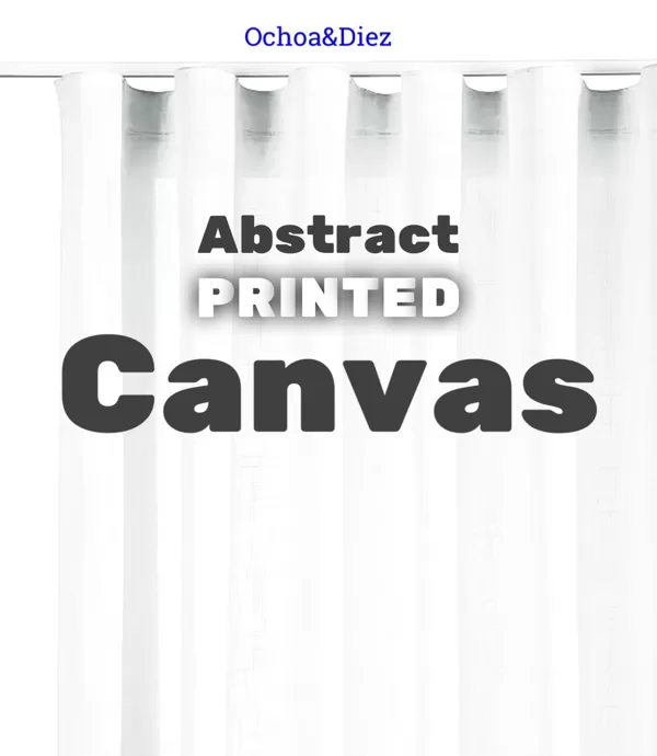 Abstract printed canvas.